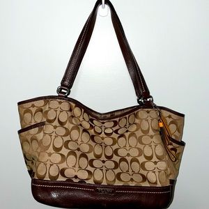 Coach Authentic Park Signature Carrie tote